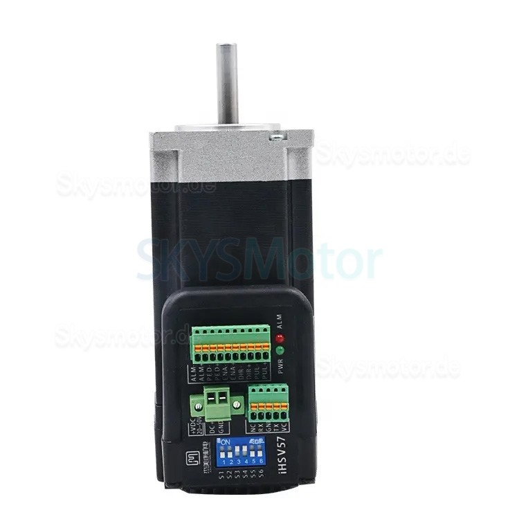 Nema 23 Integrierter AC Servomotor mit Steuerung JMC iHSV57-30-14-36 140W 36V 0,45N.m 5,4A 3 Phasen 3000U/min